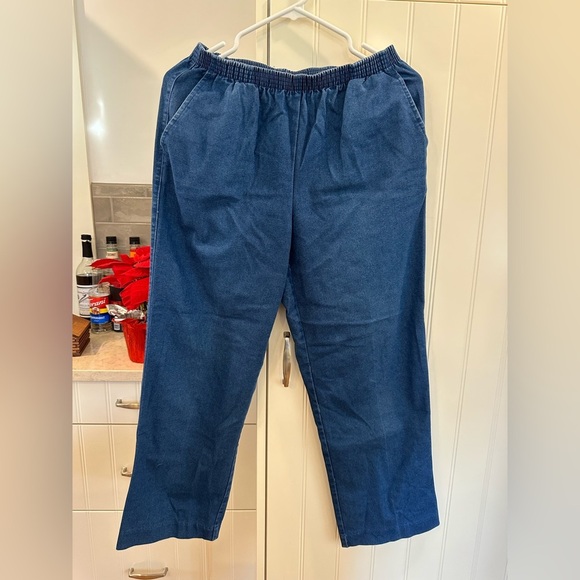 Alfred Dunner Pants - Alfred Dunner Blue Pull-on Pants